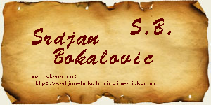 Srđan Bokalović vizit kartica